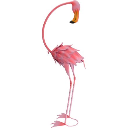 Flamingo fém kerti dekoráció 70cm